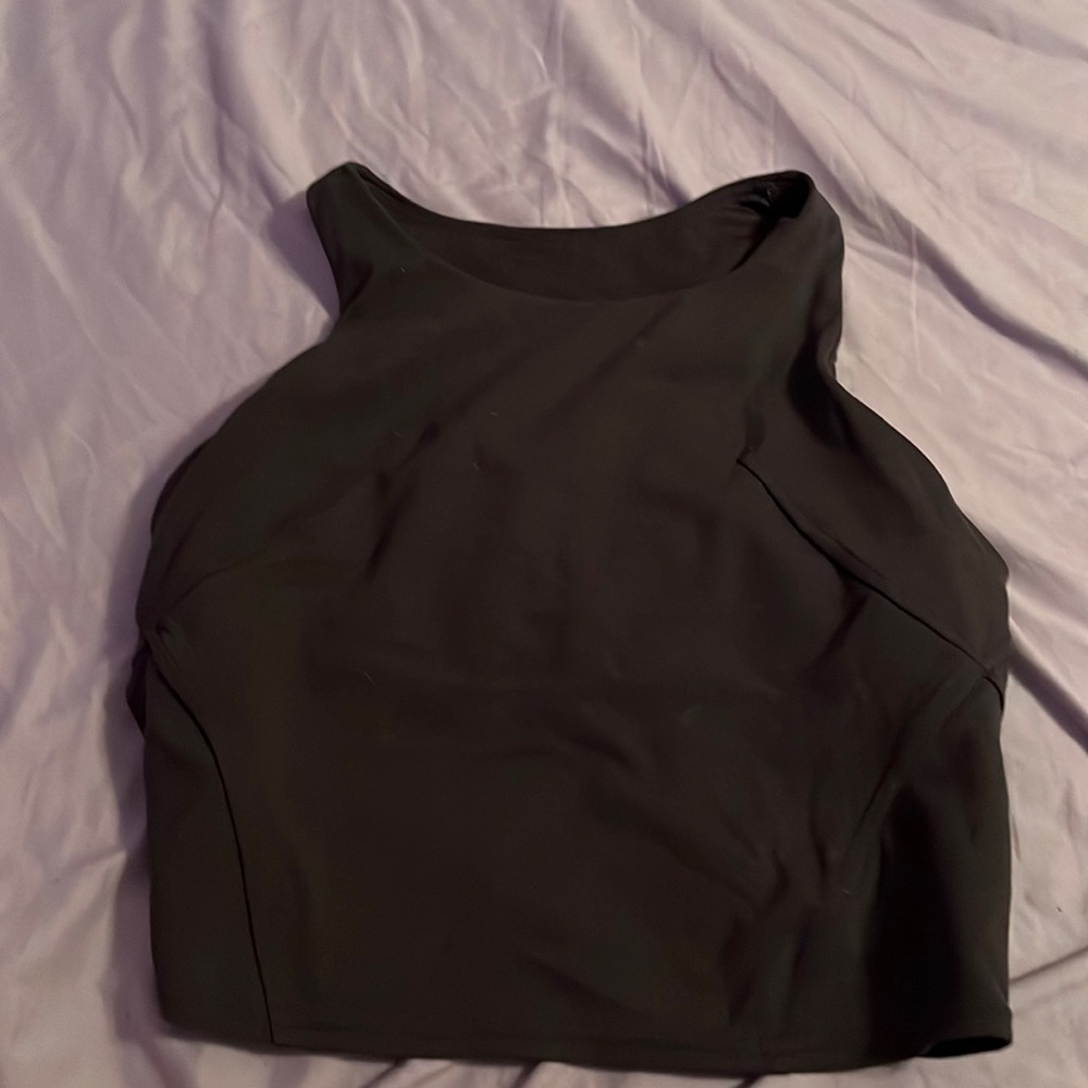 Lululemon size 4 Wunder train racerback tank top in gray